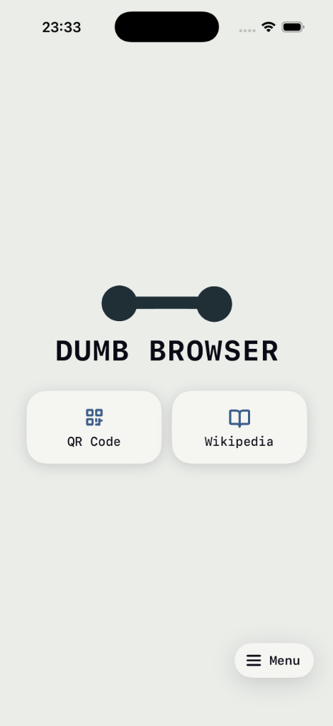 Dumb Browser App Preview
